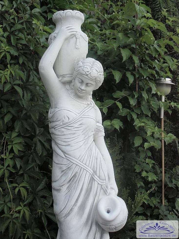 Springbrunnen Figur Frau mit 2 Wasserkrügen