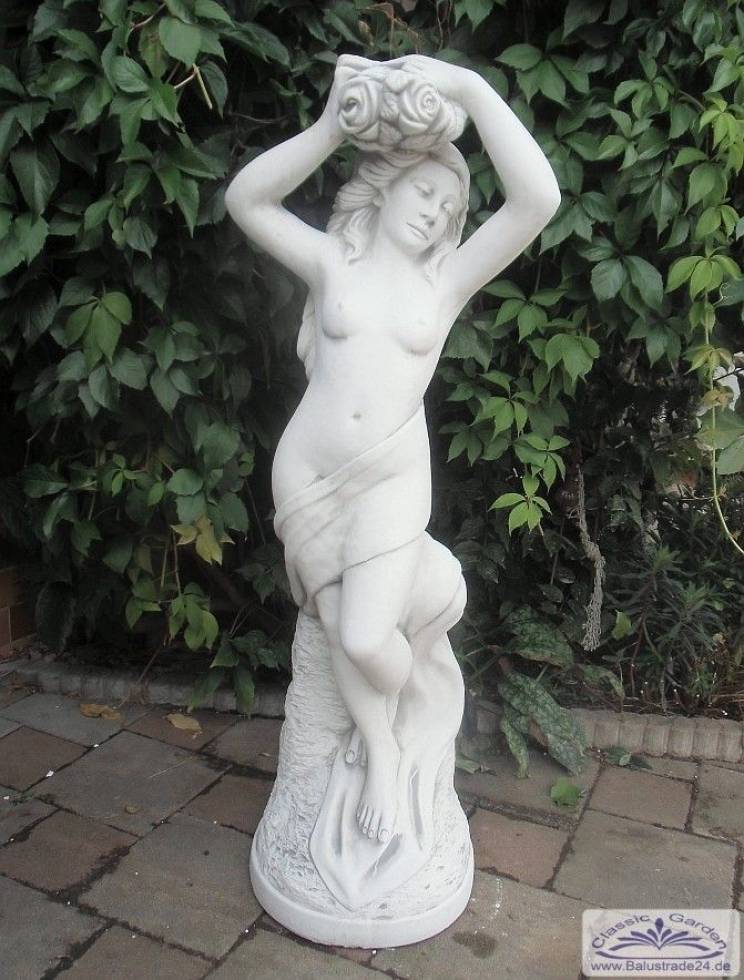 erotische Garten Steinfigur Blumenmädchen