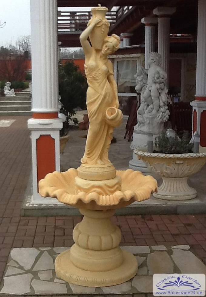 Garten Brunnen mit Frauen Figur