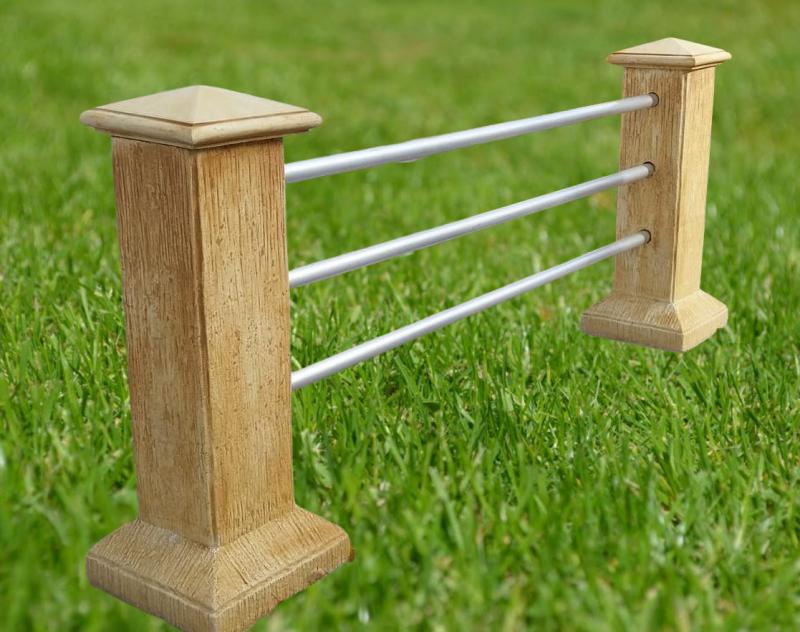 Beton Pfosten mit Löcher für Rohre