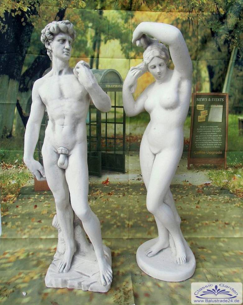 Gartenfiguren Venus und David