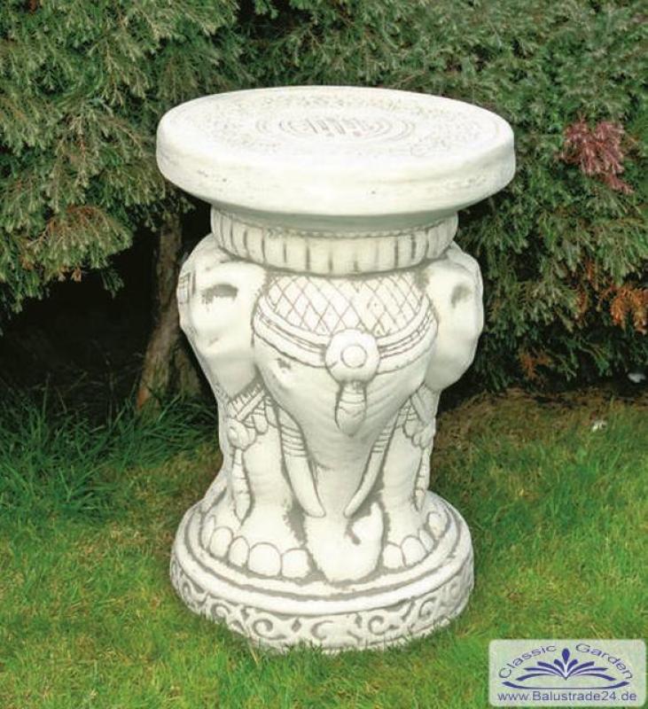 dekosockel mit elefanten