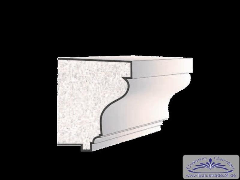 Fassadenstuck Traufkanten Styroprstuck Gesims Sockelprofilen Profile N2A-170x200mm 300cm
