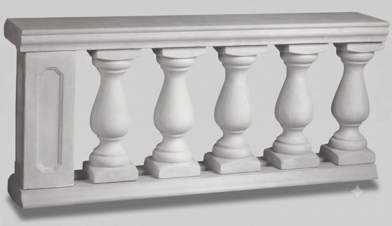 Typ-01 Balustrade Gartendeko kleine Säulen Baluster Pool Terrasse 60cm