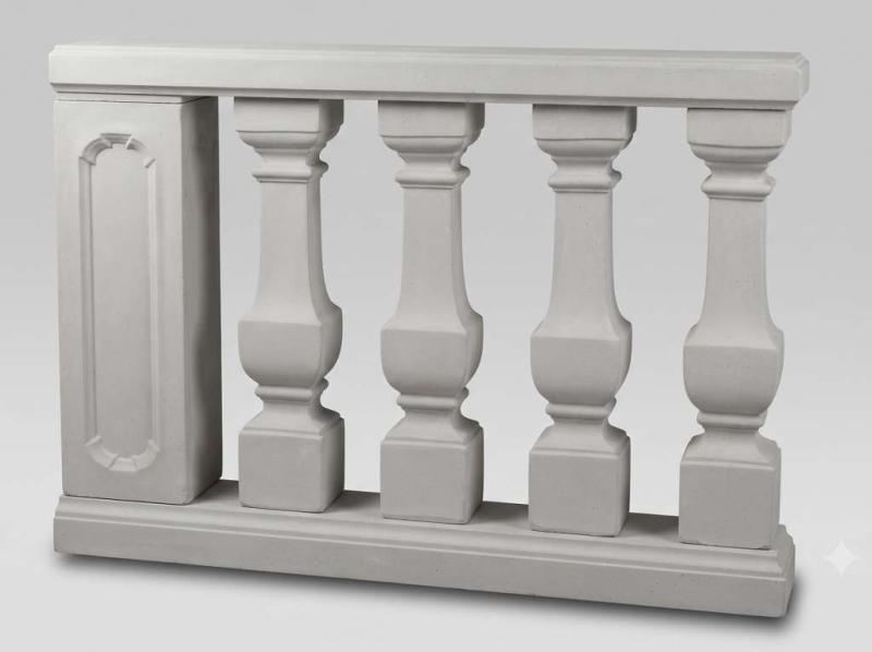 Balustraden Geländer quadratischen historische Baluster Säulen 90cm