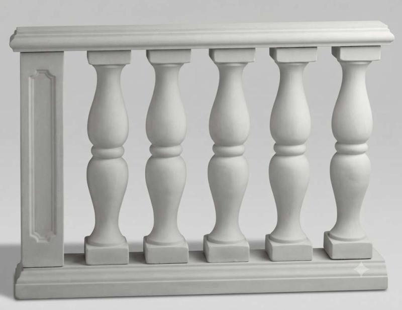 TYP-09 Balustraden Geländer Weißbeton Baluster Säulen 92cm