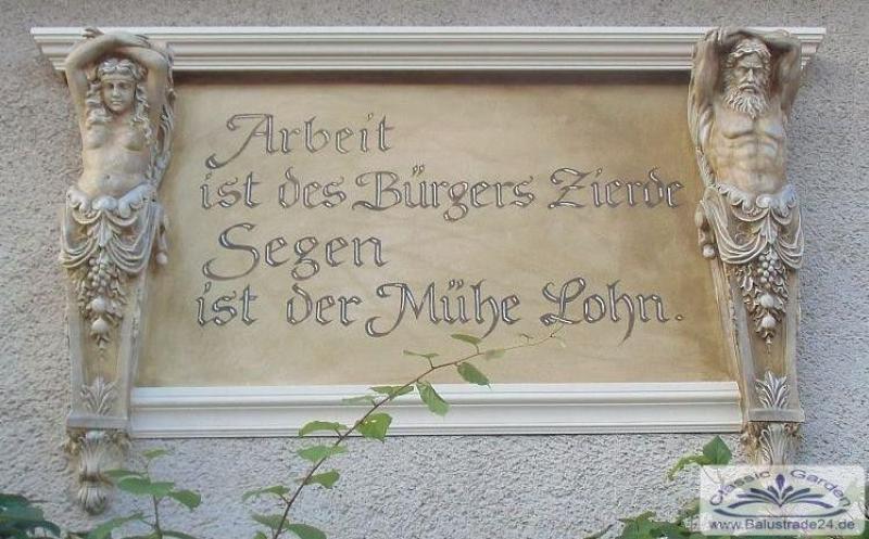 Wandkonsolen Karyatiden Wandfiguren Balkonstützen Kaminumrandung Balkonwinkel Skulpturen Galionsfiguren Fassadenstuck