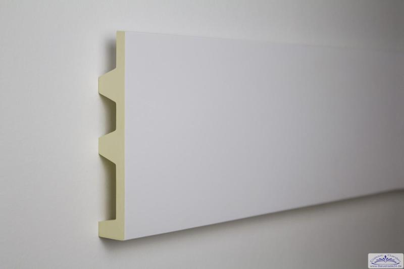 KF505 Lichtleiste für indirekte LED Beleuchtung aus PU Hartschaum 142x25mm Wandleiste 200cm