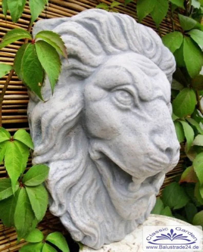 Wandplatte Löwenkopf