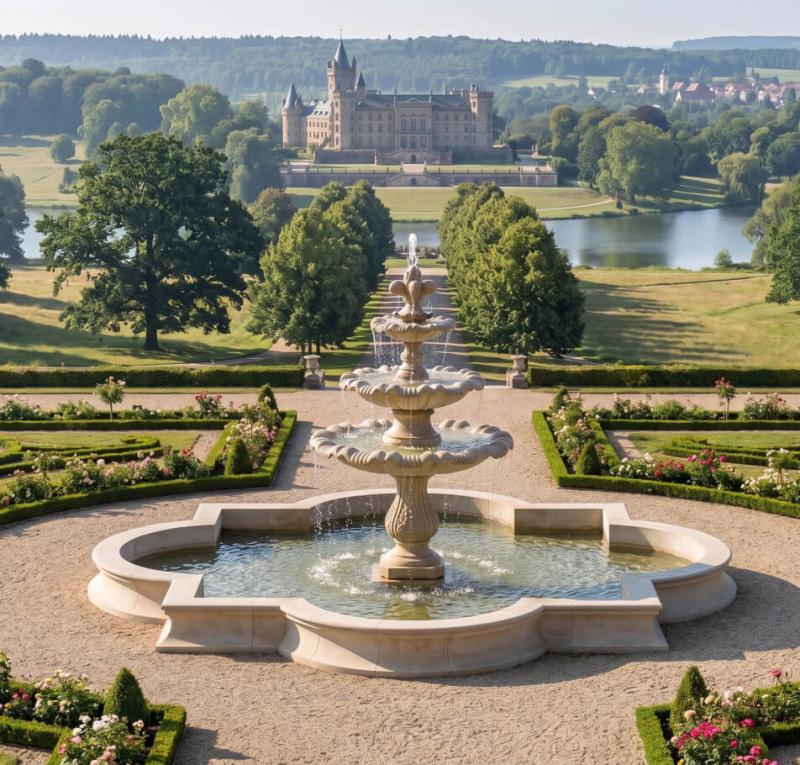Brunnen Wasserbecken Betonelemente Bogen Ecke Gerade Segmente Springbrunnen Brunnenbecken Randsteine