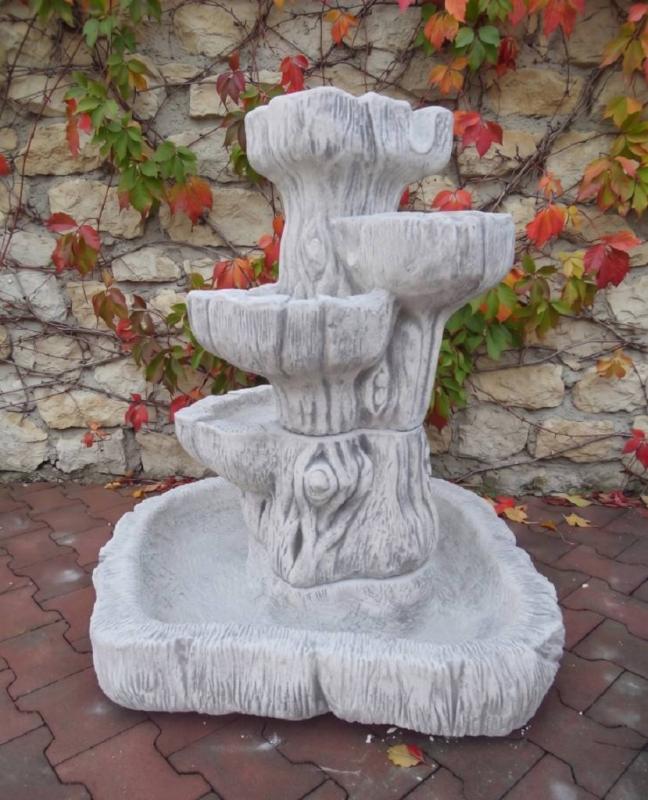 Wasserfall Steinbrunnen Modern Art Deco Gartenbrunnen 102cm 323kg