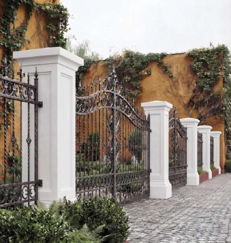 Pfeiler Zaunpfeiler Galeriesockel Postament Gartenfigur Pflanzgefäß Betonpfeiler 104cm