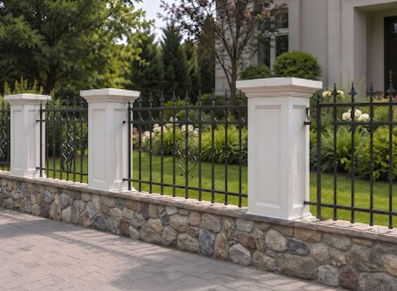 Pfeiler Zaunpfeiler Galeriesockel Postament Gartenfigur Pflanzgefäß Betonpfeiler 81cm