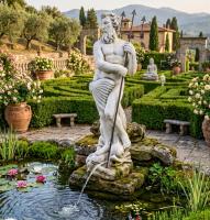 Gartenfigur Skulptur Neptun