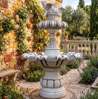 Gartenbrunnen Turteltauben Wasserpilz Kaskaden Garten Springbrunnen 146cm