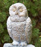 Bronze Figur Schneeeule