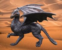 Bronze Drachen Figur Gartendekoration