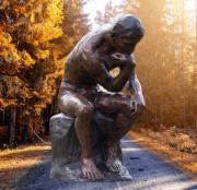 Bronze Figur Rodin Denker Skulptur