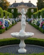 Garten Brunnen mit Frau Wasserkrug Figur