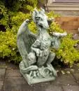 Gartenfigur Drachen Fantasy Steinfigur
