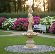 Gartenbrunnen Wasserträgerin mit Brunnenschale