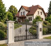 Torpfeiler als große Betonpfeiler Grundstück Einfahrt