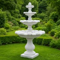 Standbrunnen mit Sockel und 3 Wasserschalen