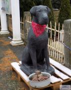 Hundefigur Dogge Steinfigur