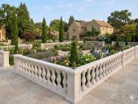 Balustrade Weißbeton 83cm hoch 125cm lang mit 5 Baluster Säulen keinen Pfeiler