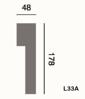 Fassadenstuck Profil Eckleiste Styroporstuck Fassadenprofil 178x48mm L33