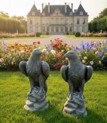 Adlerfiguren auf Felsen Paar