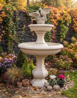 Toskana Brunnen Tauben Etagenbrunnen Kaskadenbrunnen Gartenbrunnen Taubenbrunnen 160cm