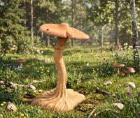 Großer Gartenpilz Dekoration