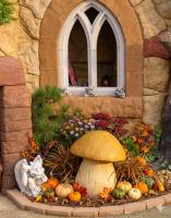 Großer Gartenpilz Dekoration