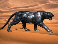 Bronzefigur Panther