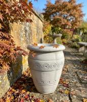 Römischer Pflanztopf mit antik Dekor Pflanzkübel 55cm