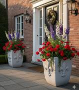 Blumenkübel aus massivem frostfestem Beton Steinguss