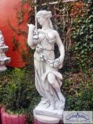 Gartenskulptur Blumen Frau Mädchen