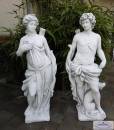 Figur Diana und Apollon mit Pfeil und Bogen