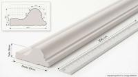 Gipsstuck Profil Gipsprofil für Wand- und Deckenspiegel 90x35mm LP-26