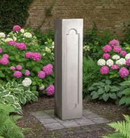 Betonpfeiler Zaunpfeiler Torpfosten Beton Vierkant Säule aus Weisbeton