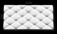 Wandpaneele 3D Dekor Wandplatten Wandverkleidung im Chesterfield Design Gipsplatte 100x50cm PN-08