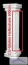 Styropor Säule 3 Meter eckig kanneliert Halbschalen Verkleidung Leichtbau Säulenverkleidungen ESAK15cm