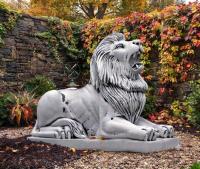 Gartenfigur Löwen Skulptur Steinfigur Beton Steinfigur 92cm 440kg