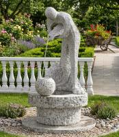 Modern Deco Art Brunnen Wassermann Standbrunnen mit Wasserschale ⌀150cm H 237