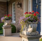 Muschel Blumen Pflanzkübel