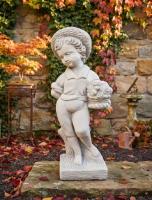 Gartenfigur Vierjahreszeiten Frühling Skulptur Steinfigur Beton Steinguss Figur 69cm