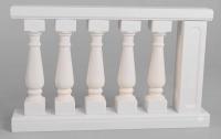 TYP-07 Balustraden Geländer Weißbeton Baluster Säule 92cm