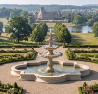 Brunnen Wasserbecken Betonelemente Bogen Ecke Gerade Segmente Springbrunnen Brunnenbecken Randsteine