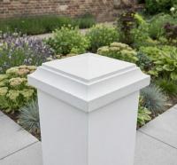 Pfeilerabdeckung 40x40cm Pfeilerplatte dekorative Pfeilerplatte mit flacher pyramidenform Torpfeiler Betonplatte 42kg